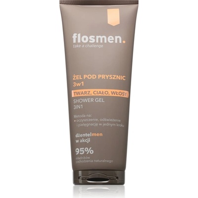 FlosLek Laboratorium FlosMen душ гел 3 в 1 за мъже 225ml