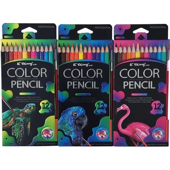 Цветни моливи акварелни 12 цв. с четка yl221035-12