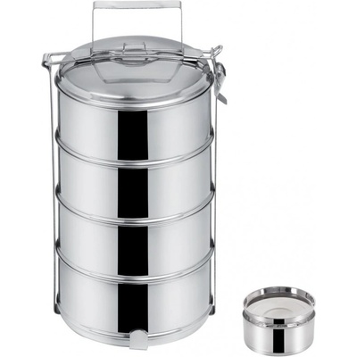 Jídlonosič nerezový + víčka 4x1,3 l, ¤16 cm - Orion