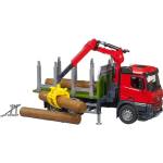 BRUDER Bruder Mercedes Benz Arocs LKW модел товарач за дърва, с кран и 3 дървета (03669)