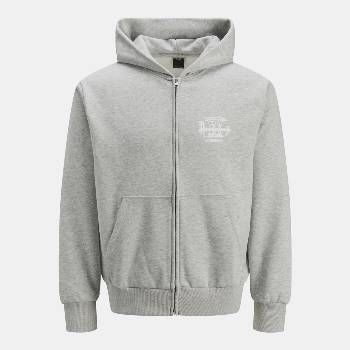 JACK & JONES Суичър Jack and Jones Prime Full-Zip Hoodie - Grey