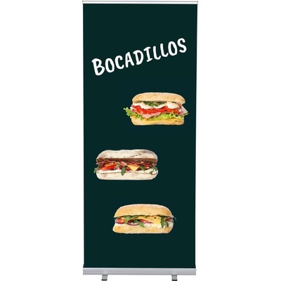Jansen Display Set Roll-baneru Budget s vytištěným motivem, Sendviče, španělsky, 870 x 2080 mm