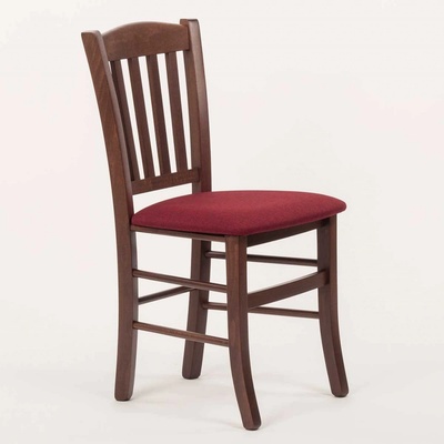 ITTC Stima Veneta s čalouněným sedákem Tmavě Hnědá / Lux bordo 15