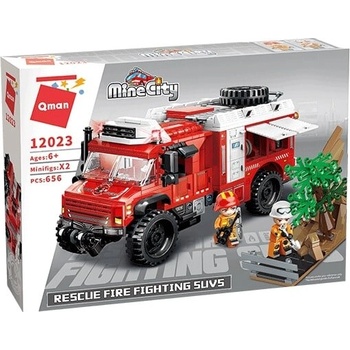 Qman Конструктор, Qman, MineCity, Пожарна команда, 656 части (Q12023)