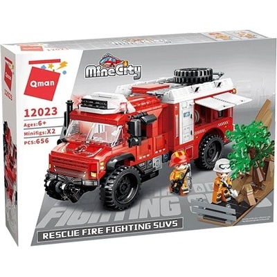 Qman Конструктор, Qman, MineCity, Пожарна команда, 656 части (Q12023)
