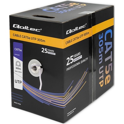 Qoltec CCA 4x2x24AWG šedá