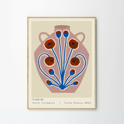 Moikka Plakát Vase 05 by Carla Llanos 21x29,7 (A4)