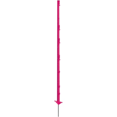 Plastový sloupek pro elektrický ohradník, délka 156 cm, 11 oček, růžový