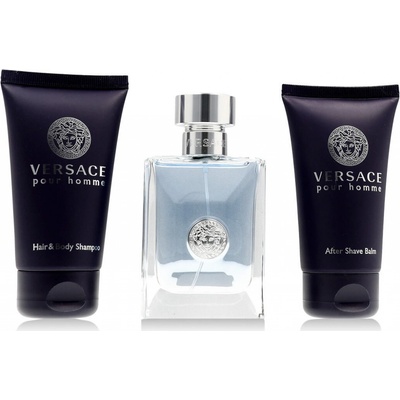 Versace Pour Homme EDT 50 ml + ASB 50 ml + SG 50 ml M Cover with Blue Flowers
