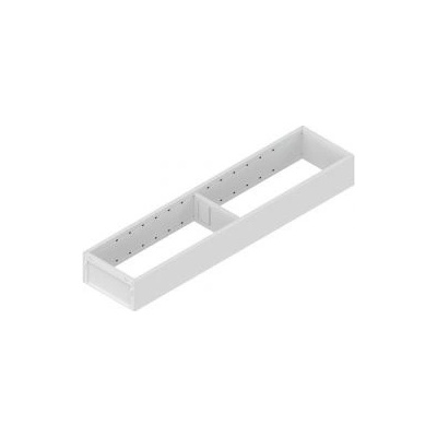 Zásuvkový rám- oceľový dizajn, šírka 100mm 550mm Čierna Carbon (CS)