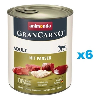 Animonda Gran Carno Original Adult bravčové a držky 6 x 800 g