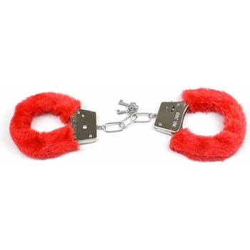 ToyJoy Furry Fun Cuffs Red Plush