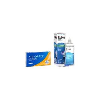 Alcon Air Optix Night & Day Aqua (6 лещи) + ReNu MultiPlus 360 ml с кутия