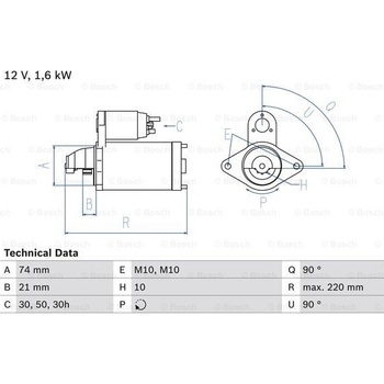 BOSCH Štartér 0986022930