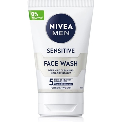 Nivea Men Sensitive почистващ гел за мъже 100ml