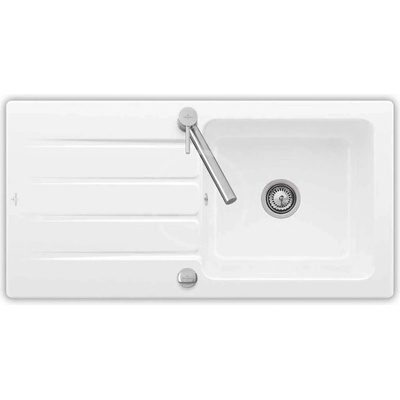 Villeroy & Boch Architectura Keramický dřez 1000x510 mm s odtokem, CeramicPlus, alpská bílá