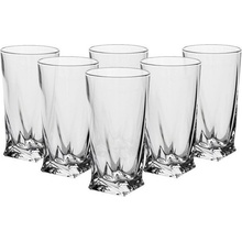 Crystalite Bohemia Sklenice quadro 6 x 350 ml