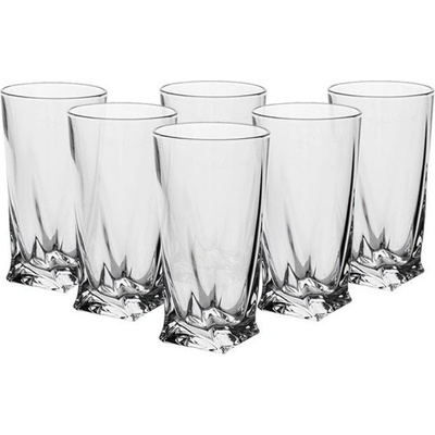 Crystalite Bohemia Sklenice quadro 6 x 350 ml