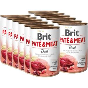 Brit Брит пате и месо говеждо 12x400г