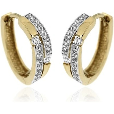 Zlatnictví U Kostela stříbrné pozlacené kroužky se zirkony 451