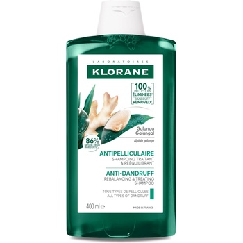 Klorane Galangal Ребалансиращ и третиращ шампоан против пърхот, 400 ml