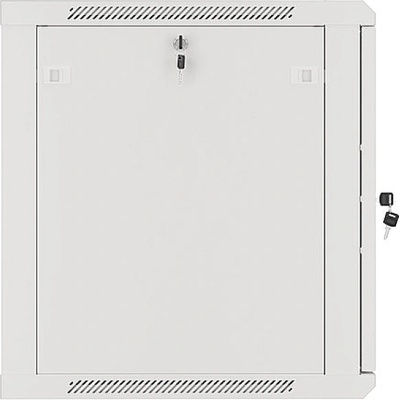 Lanberg rack cabinet 19" wall-mount 12U/600x600 for self-assembly with metal door grey (flat pack) (WF01-6612-00S)