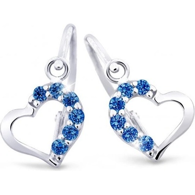 Cutie Jewellery detské náušnice z bieleho zlata C2757-10-X-2 modrá