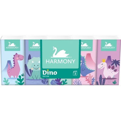 Harmony Dino papírové kapesníčky 3-vrstvé 10 x 10 ks – Hledejceny.cz