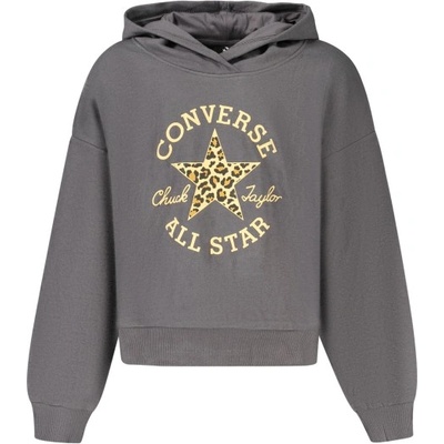 Converse Детски суитшърт с цип, converse, Размер 10a, Цвят Черен (4cj841_nek95)
