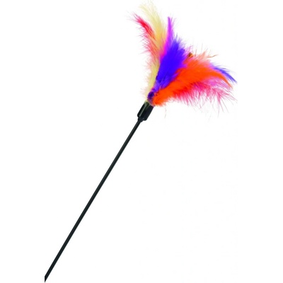 Beeztees Hračka škádlítko pre mačky s pierkami 45cm