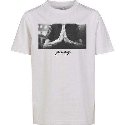 Mister Tee Тениска 'Pray' бяло, размер 134-140
