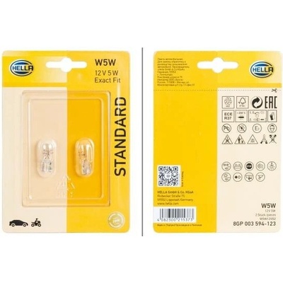 HELLA Žárovka, obrysové světlo 8GP 003 594-123