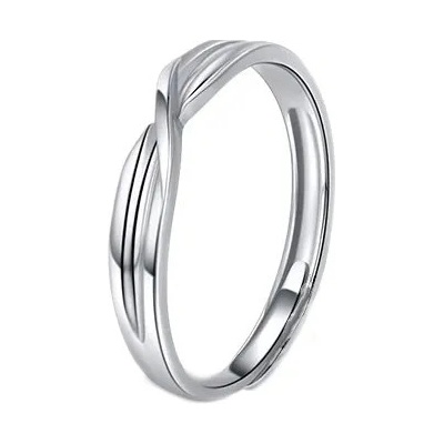 Majya Stříbrný prsten nastavitelný bez kamínku AVE 10320