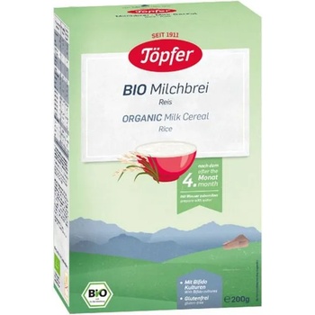 Töpfer Млечна био каша Töpfer - С ориз, 200 g (4006303003218)