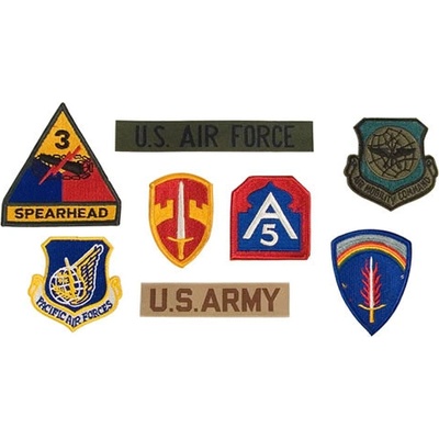 ROTHCO Nášivky MILITARY různé druhy 100ks