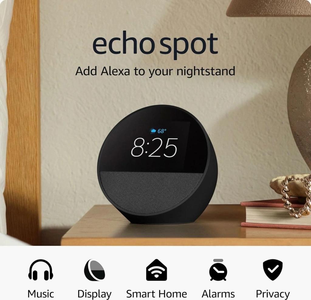 Amazon Echo Spot Glacier