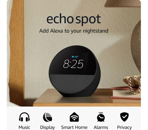 Amazon Echo Spot Glacier