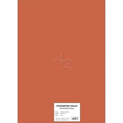 STEPA Barevný karton EXTRA 300g 50x70cm - oranžová 10listů