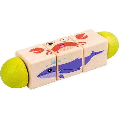 Smart Baby Дървена играчка за подреждане Smart Baby - Животни (ACT227)