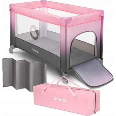 Lionelo Cestovní postýlka Stefi Pink Ombre – Hledejceny.cz