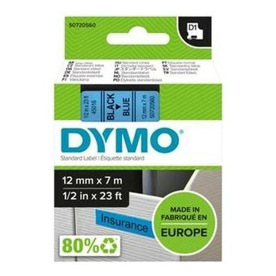 Páska do štítkovača, 12 mm x 7 m, DYMO "D1", modrá-čierna