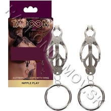 Taboom Butterfly Clamps with Ring Silver
