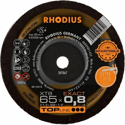 Rhodius Řezný kotouč 65 x 0,8 x 6,0 mm 207067