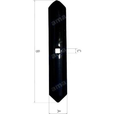 AMA otočná radlička, šířka 41 mm, materiál 6 mm