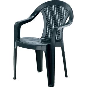 Garden Line Градински стол с подлакътници 56x42x78cm зелен 66583 (CT010-R/ZI)