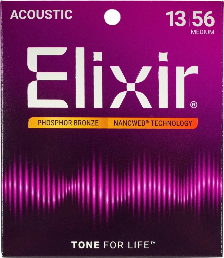 ELIXIR Medium (Phosphor bronze), NANOWEB