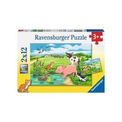 Ravensburger Field puppies puzzle 2x12pcs