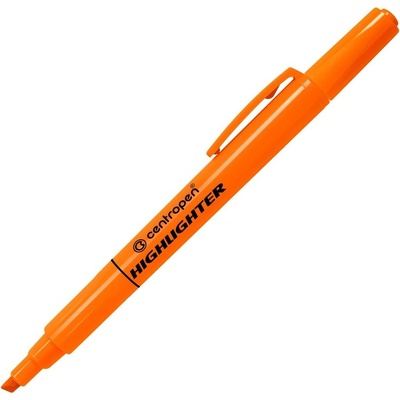 Zvýrazňovač Centropen 8722 oranžový 10 ks