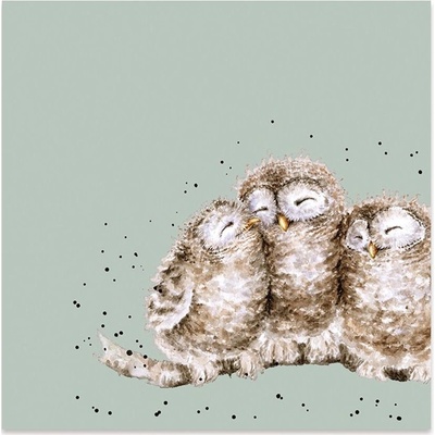 Wrendale Designs Papírové ubrousky Owl Together Sovy 33x33cm