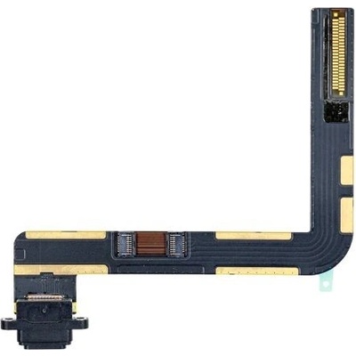 Apple iPad (7th Gen 2019, 8th Gen 2020, 9th Gen 2021) - Nabíjecí Konektor + Flex Kabel (Black), Black